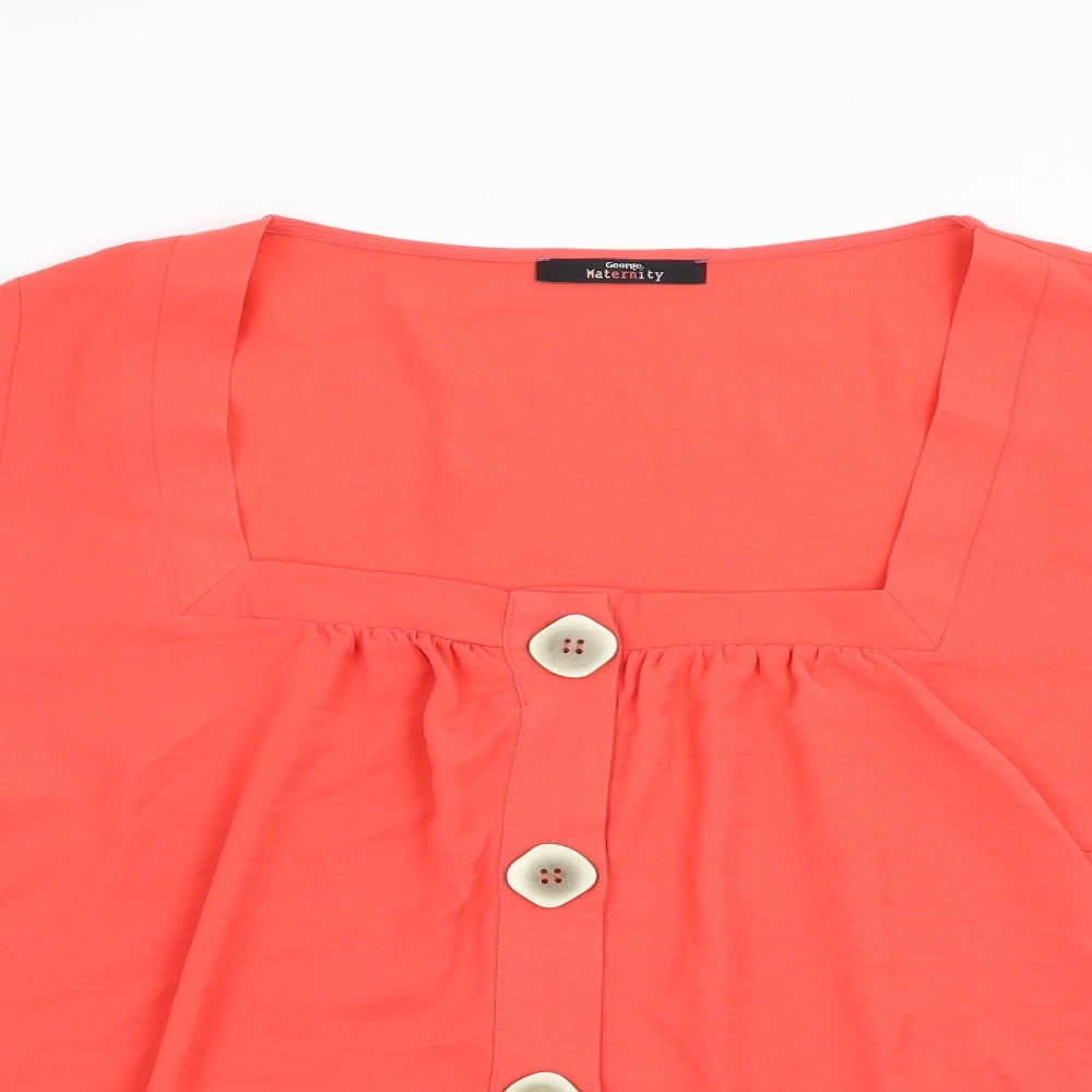 George Maternity Womens Orange   Basic Blouse Size 18  - Maternity