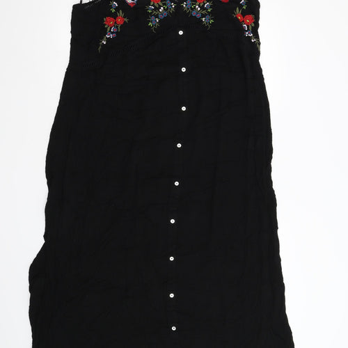 TU Womens Black Floral  Maxi  Size XL