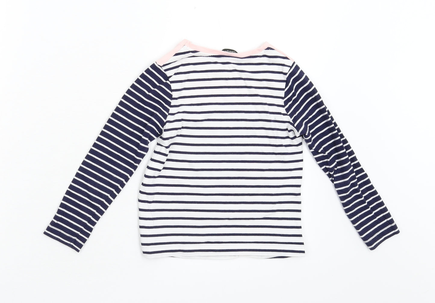 George Girls Multicoloured Striped  Basic T-Shirt Size 4-5 Years