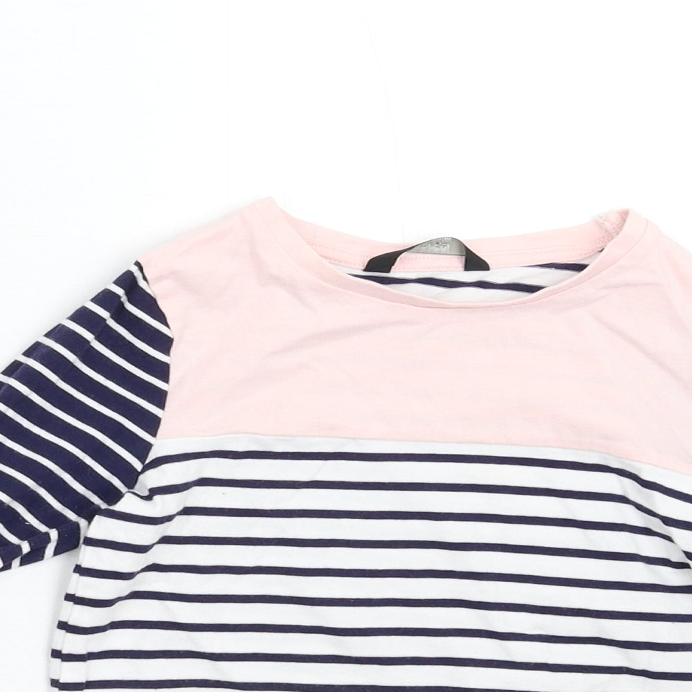 George Girls Multicoloured Striped  Basic T-Shirt Size 4-5 Years