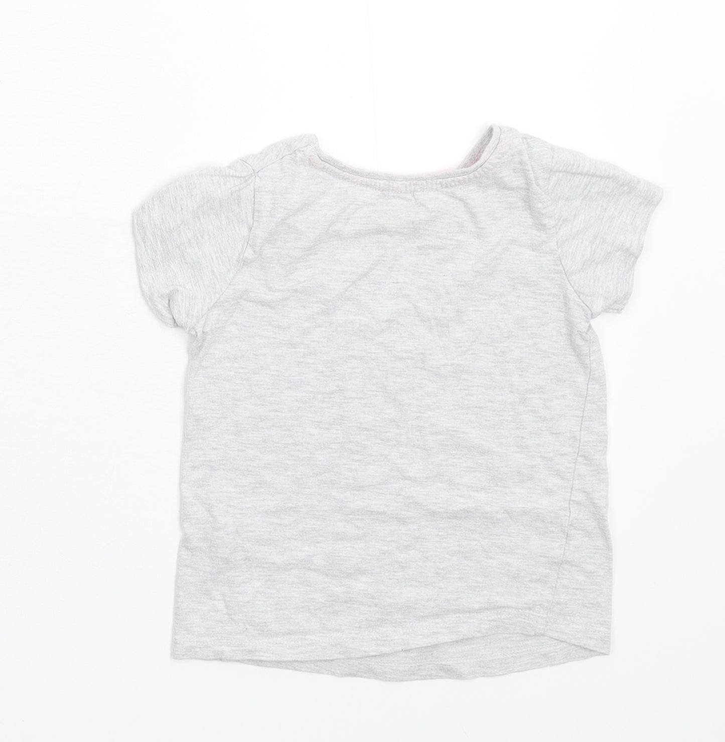 Primark Girls Grey   Basic T-Shirt Size 4-5 Years