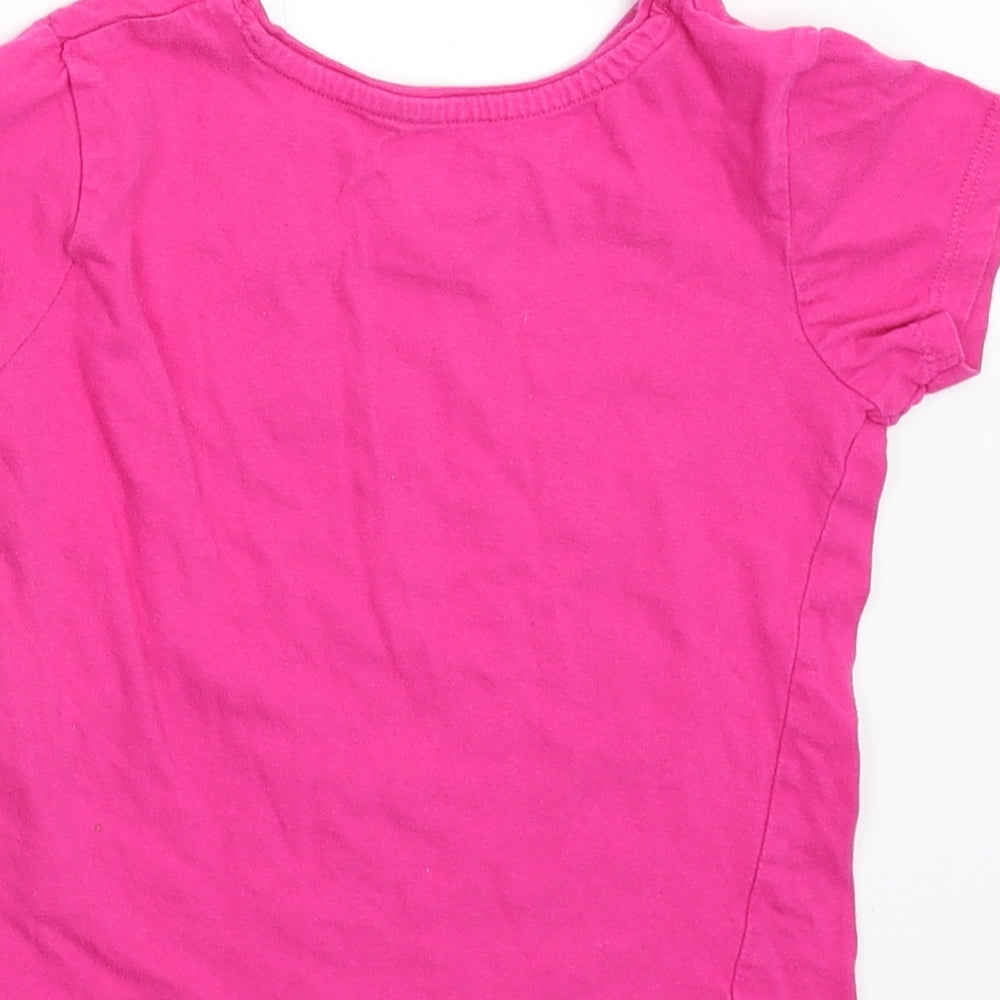 Primark Girls Pink   Basic T-Shirt Size 5-6 Years