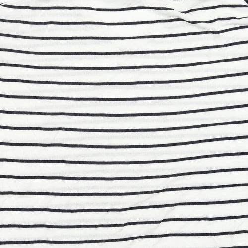 F&F Womens White Striped  Pullover Jumper Size 6