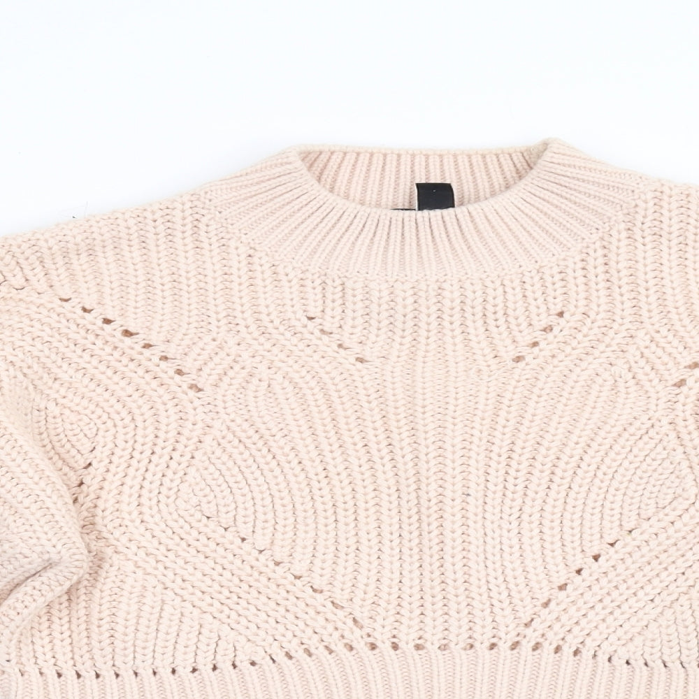 New Look 915 Girls Pink  Knit Pullover Jumper Size 12-13 Years