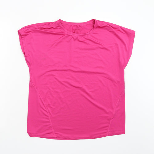 Work Out Womens Pink   Basic T-Shirt Size 10