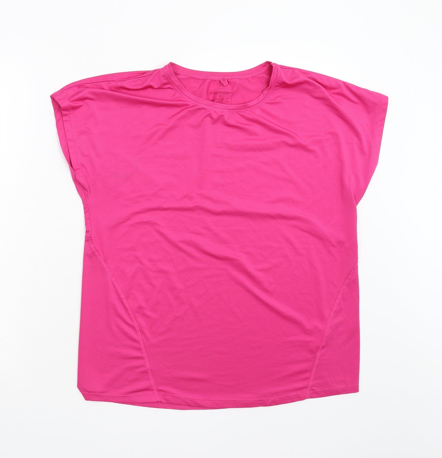 Work Out Womens Pink   Basic T-Shirt Size 10