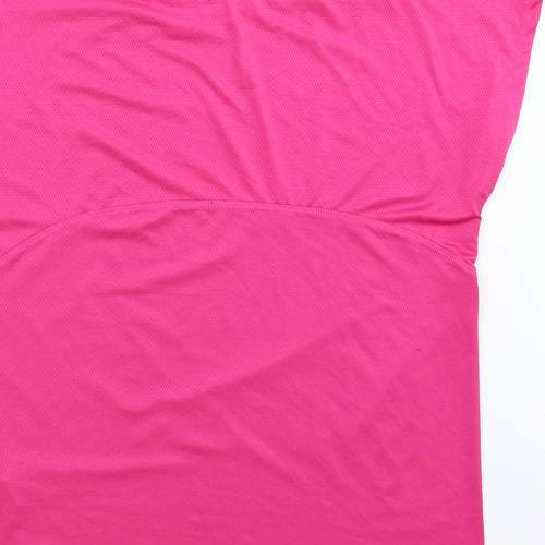 Work Out Womens Pink   Basic T-Shirt Size 10