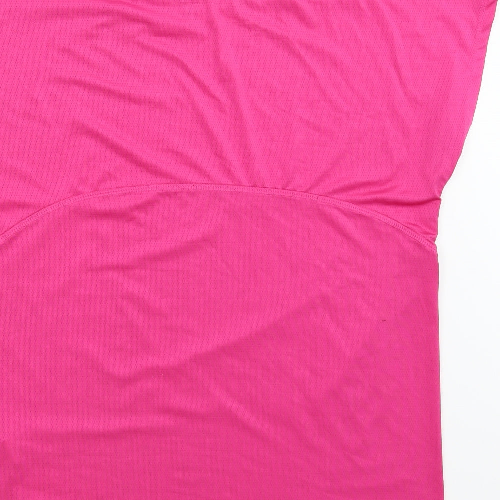 Work Out Womens Pink   Basic T-Shirt Size 10