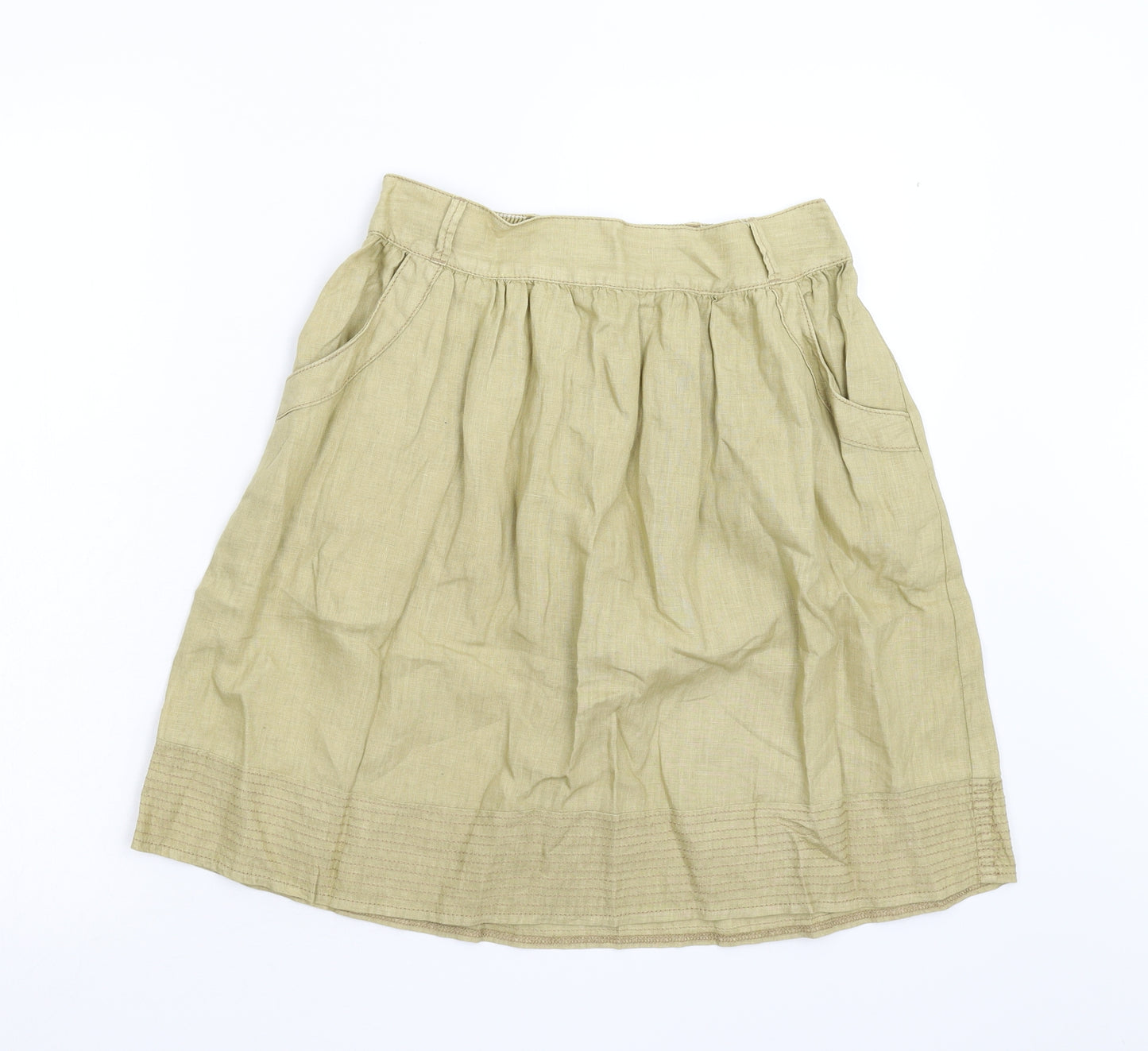 M&S Womens Brown   A-Line Skirt Size 10