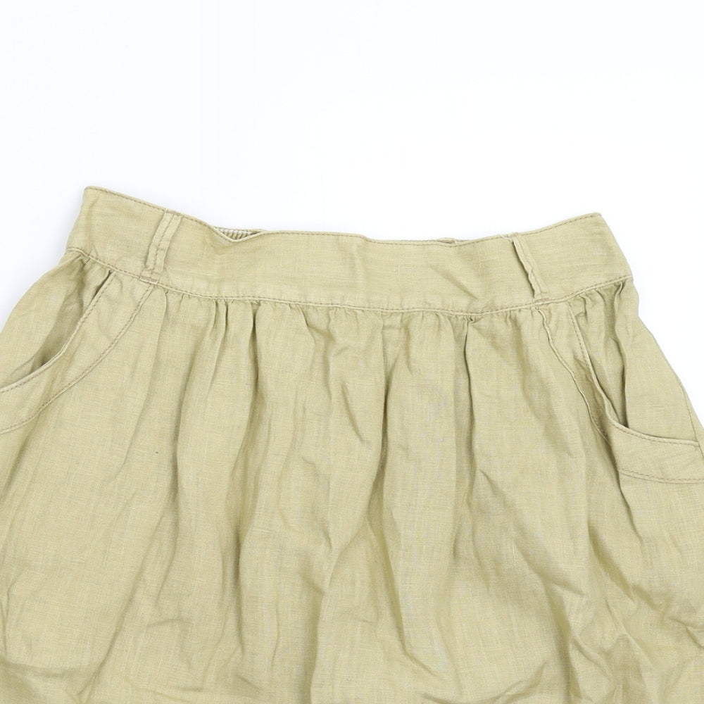 M&S Womens Brown   A-Line Skirt Size 10