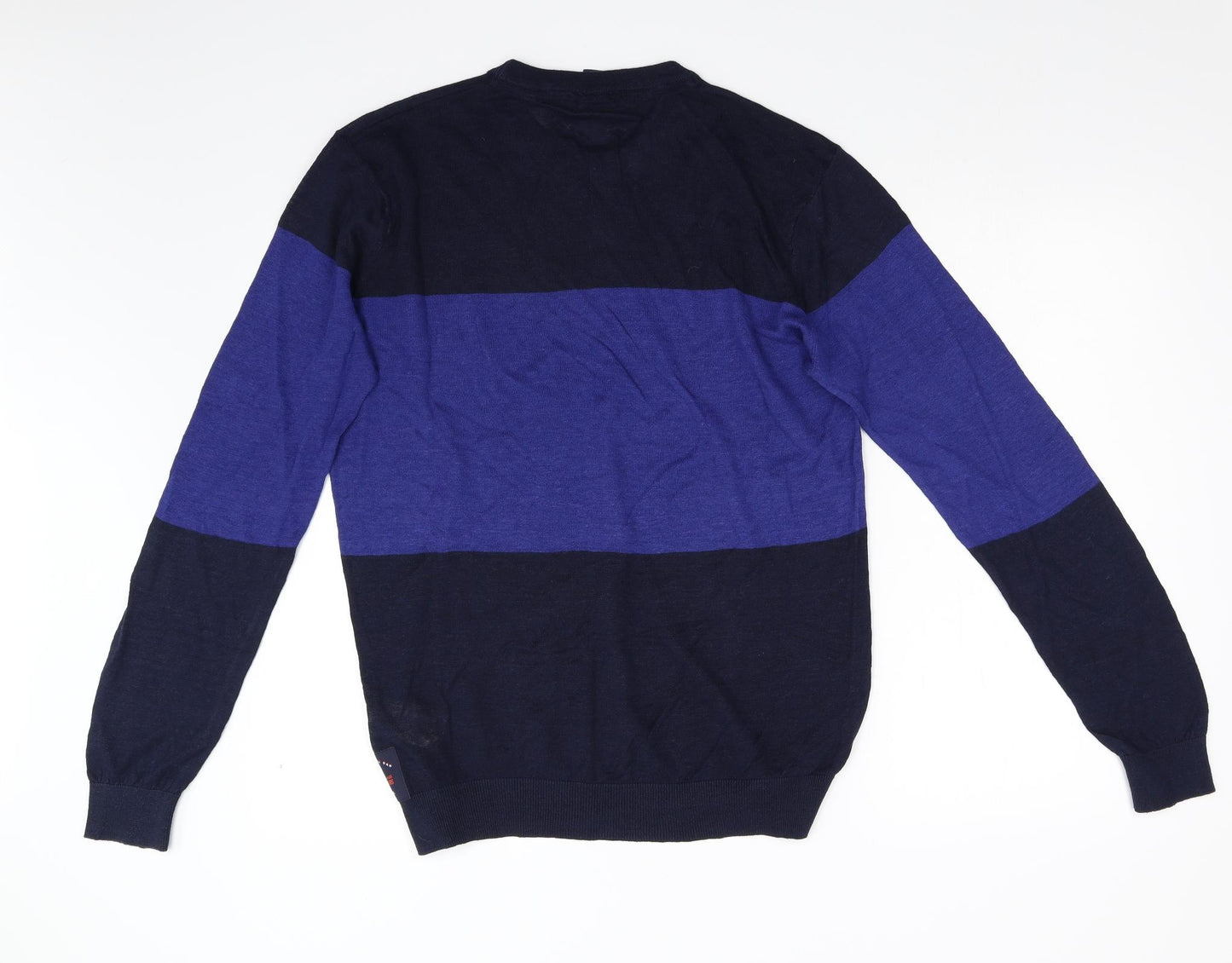Scotch & Soda Mens Blue  Knit Pullover Jumper Size L