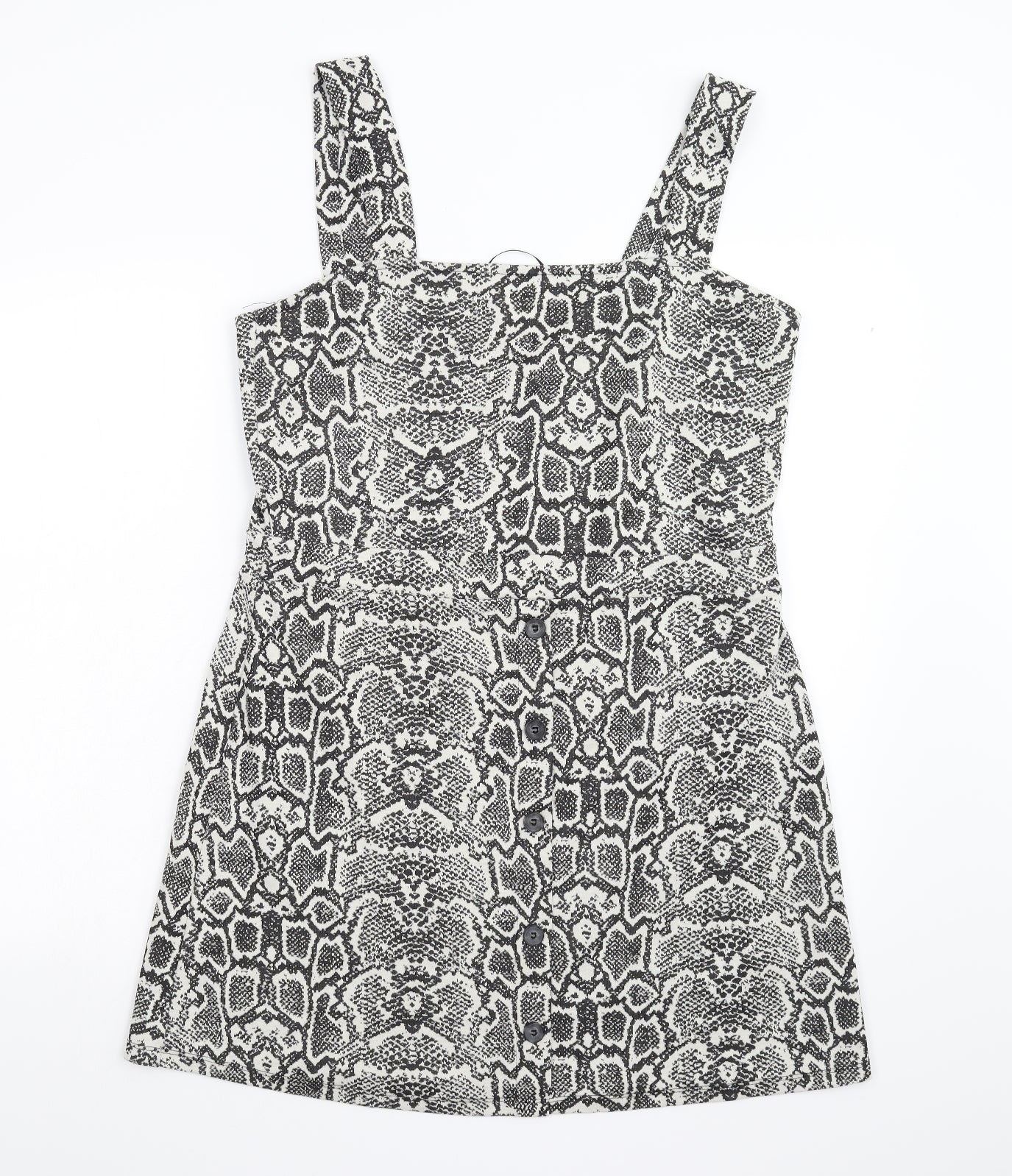 F&F Womens Black Animal Print  Shift  Size 16