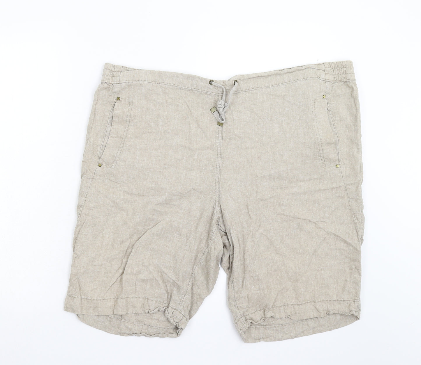 George Womens Beige   Utility Shorts Size 22