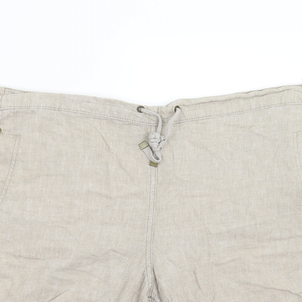 George Womens Beige   Utility Shorts Size 22