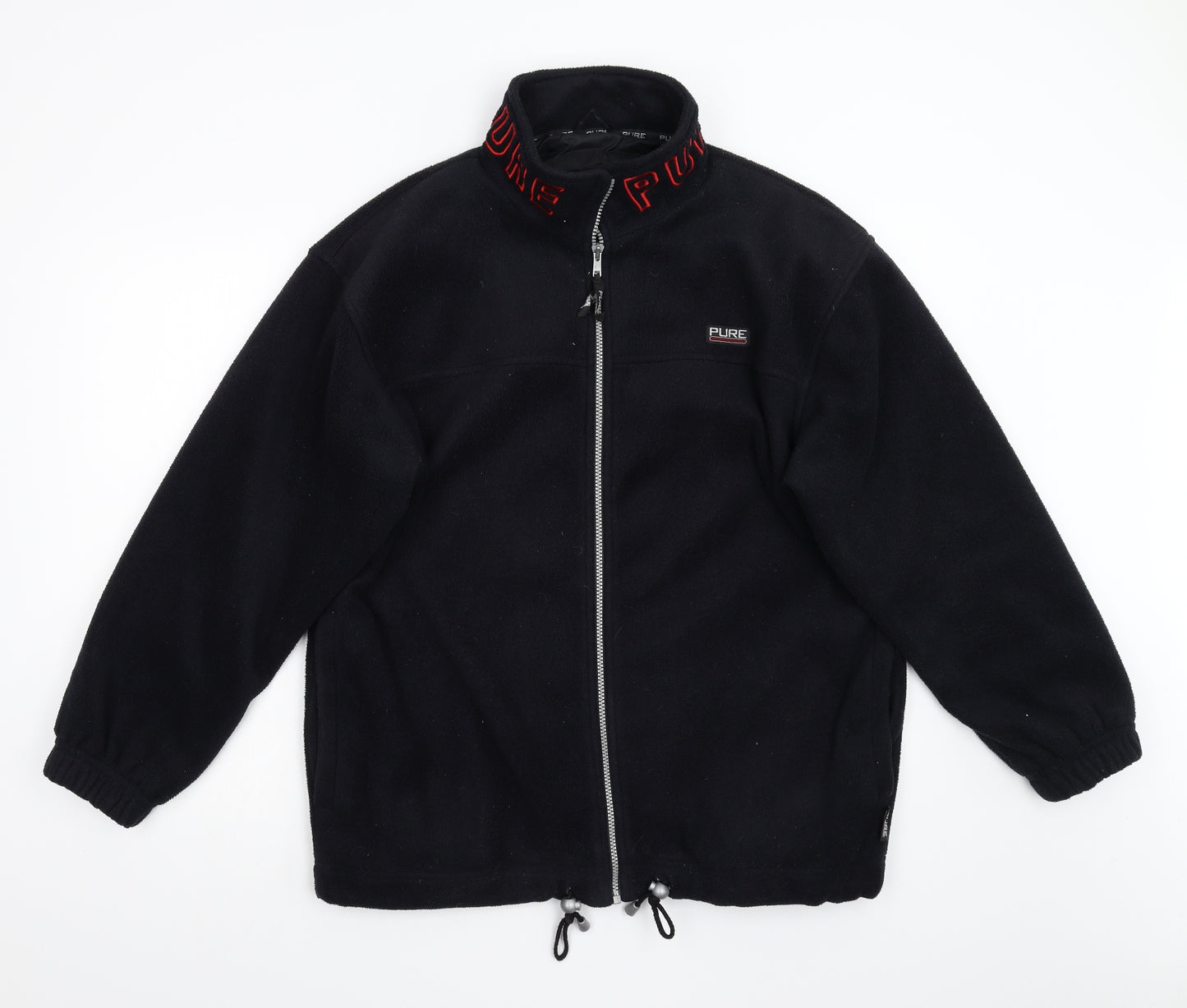 Pure Womens Black  Fleece Jacket  Size 16