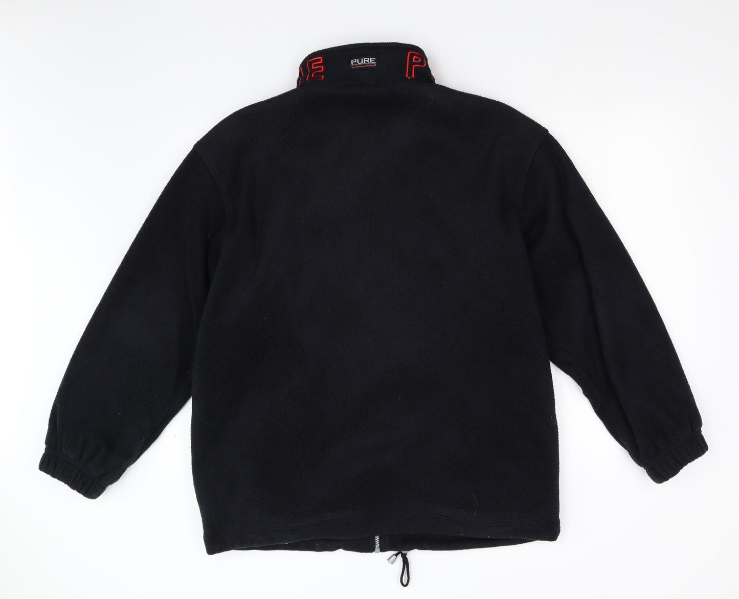 Pure Womens Black  Fleece Jacket  Size 16