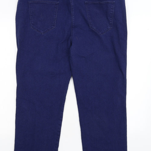 Bonmarché Womens Blue  Denim Straight Jeans Size 22 L26 in