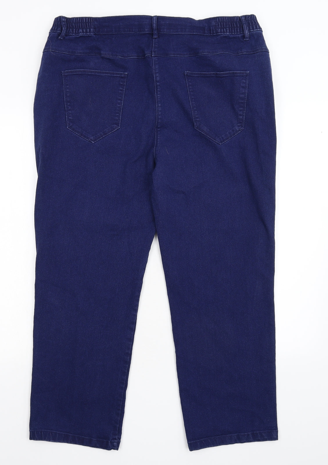 Bonmarché Womens Blue  Denim Straight Jeans Size 22 L26 in