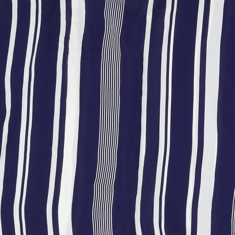 George Womens Black Striped  Basic Blouse Size 24