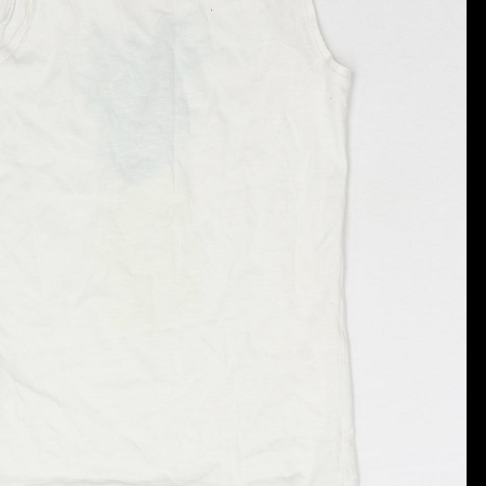 NEXT Girls White   Basic T-Shirt Size 12 Years