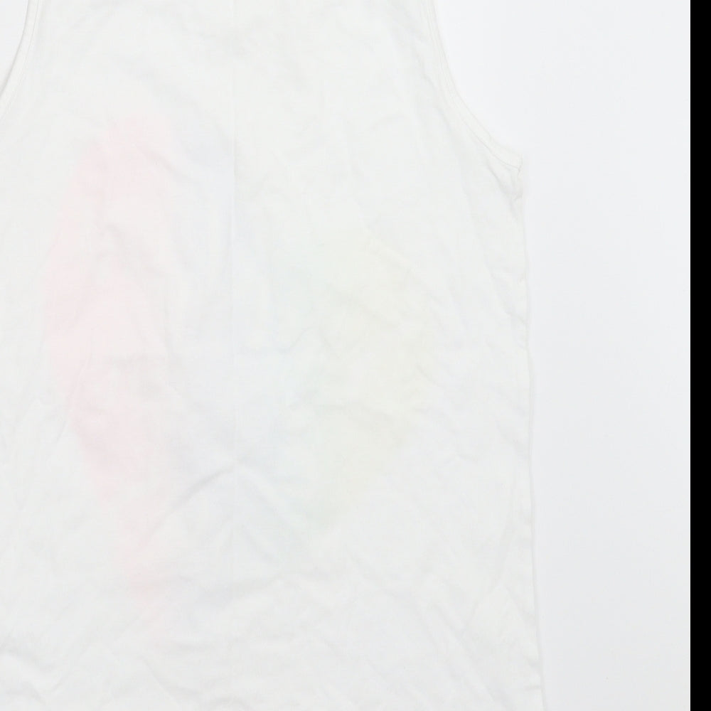 F&F Girls White   Basic T-Shirt Size 13-14 Years