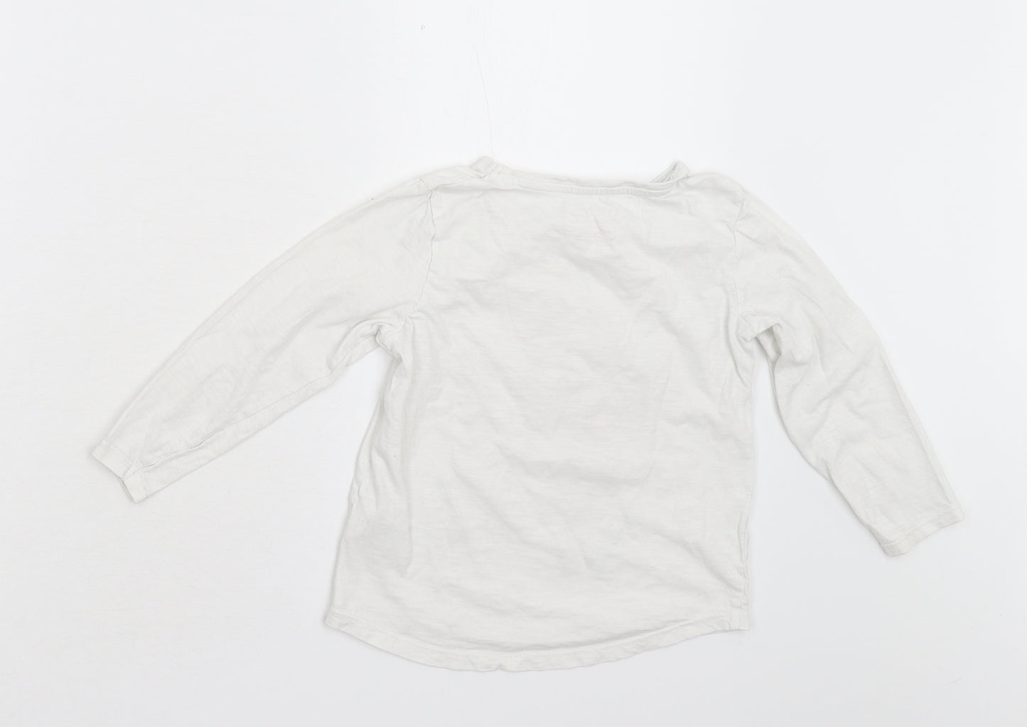 Matalan Girls White   Basic T-Shirt Size 5-6 Years