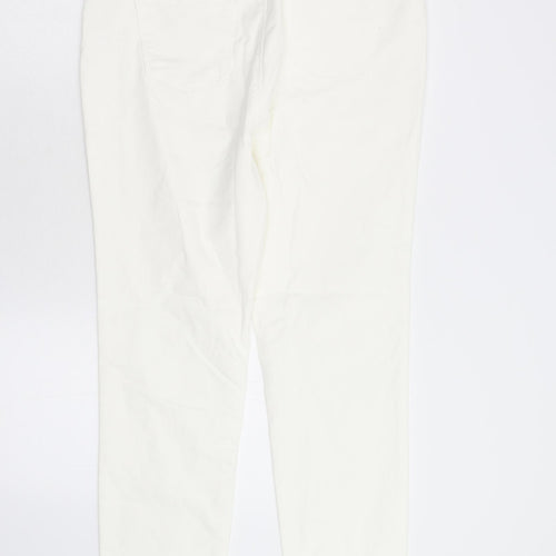 George Womens White  Denim Skinny Jeans Size 16 L28 in - Maternity