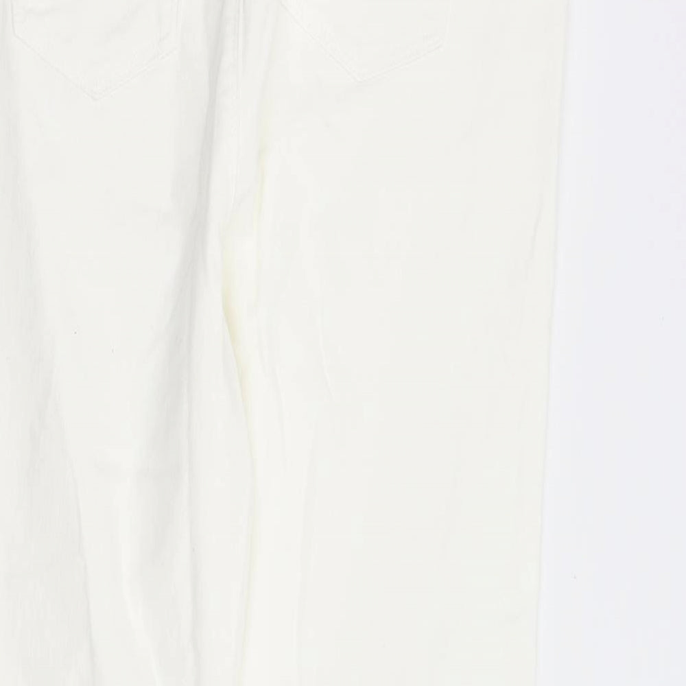 George Womens White  Denim Skinny Jeans Size 16 L28 in - Maternity