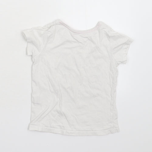 Primark Girls White   Basic T-Shirt Size 5-6 Years