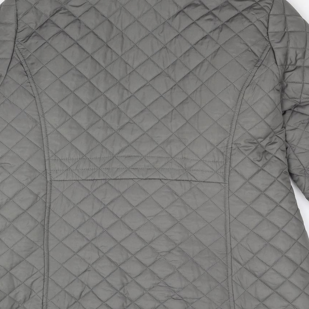 BHS Womens Grey   Quilted Jacket Size 18