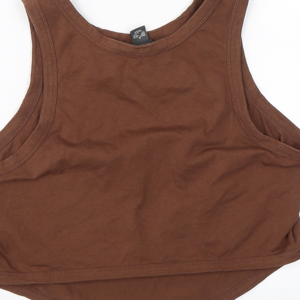 Primark Womens Brown   Basic Tank Size M