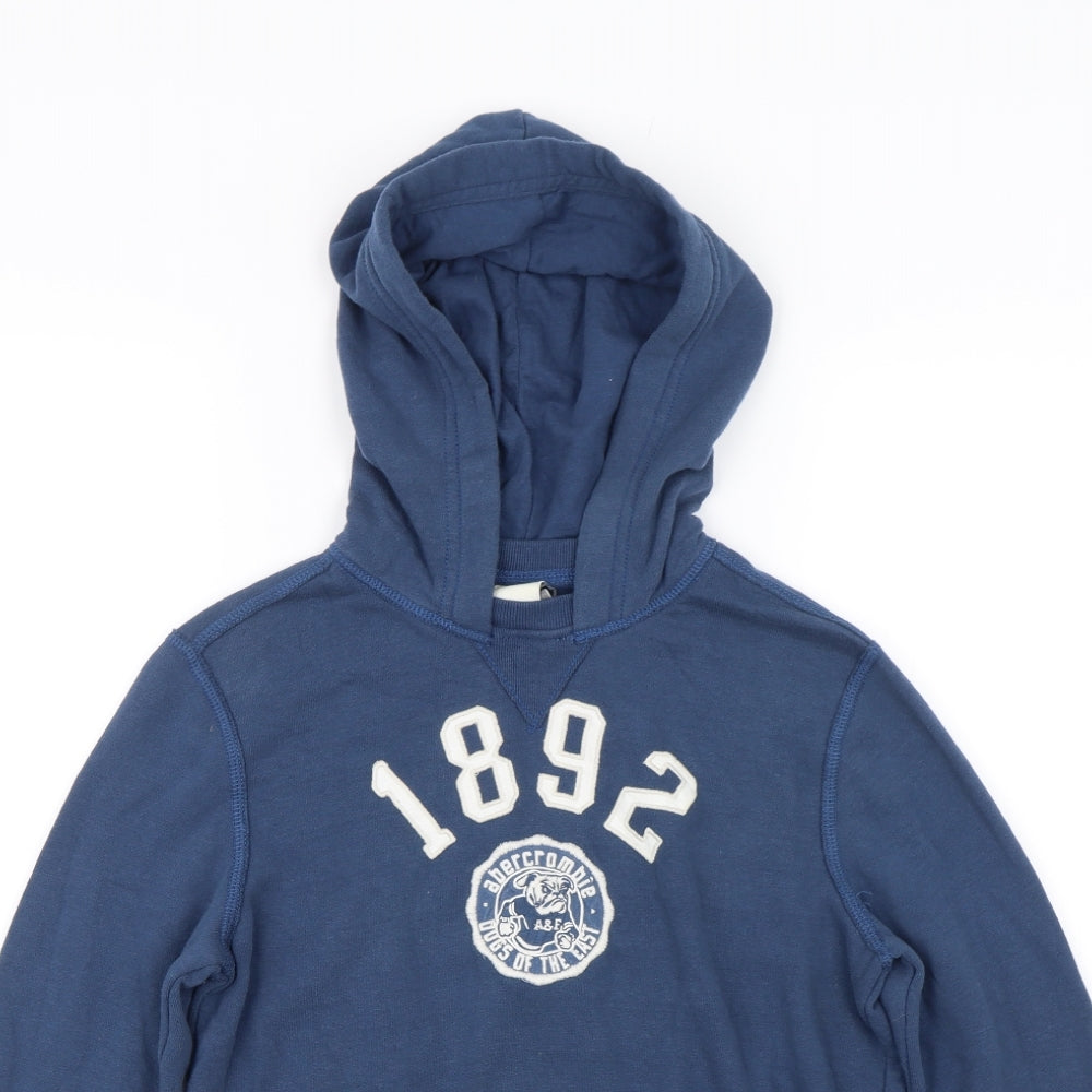Abercrombie & Fitch Boys Blue   Pullover Hoodie Size 12 Years  - 1892 Dog