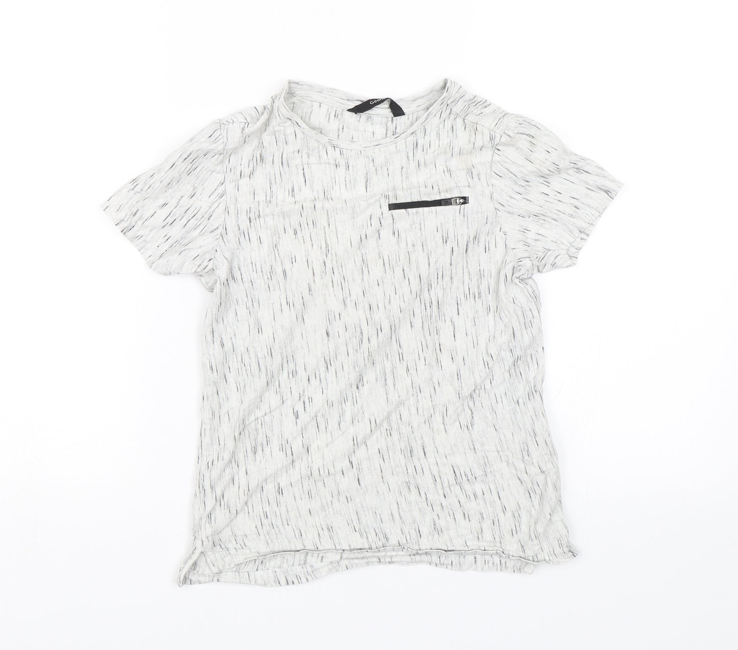 George Boys Grey   Basic T-Shirt Size 6-7 Years