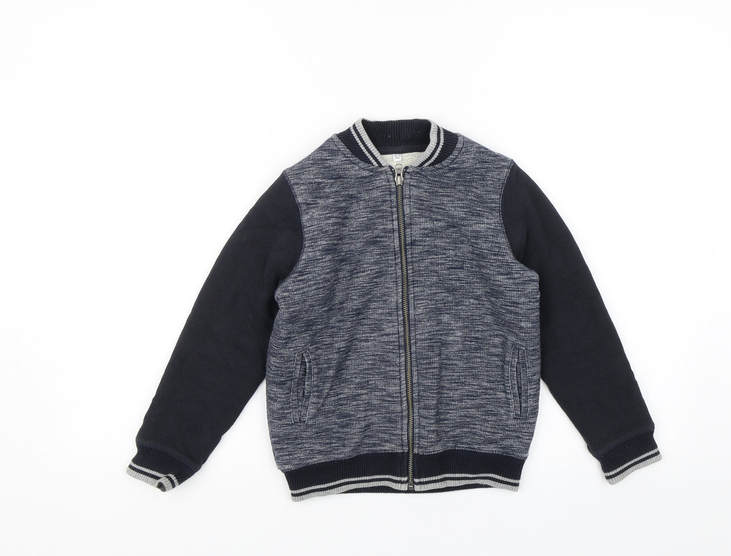 M&S Boys Blue   Full Zip Jumper Size 6-7 Years
