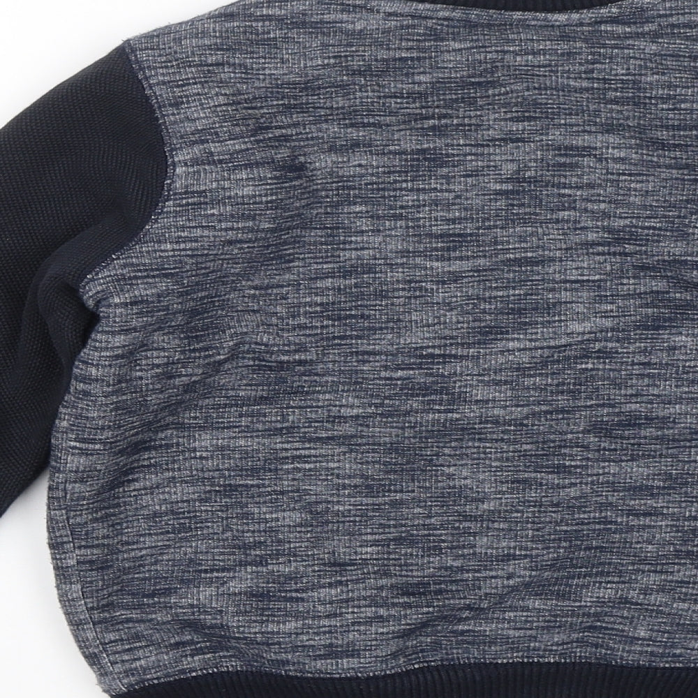 M&S Boys Blue   Full Zip Jumper Size 6-7 Years