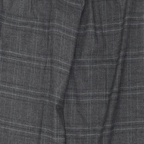 NEXT Womens Grey Plaid  Dress Pants Trousers Size 14 L28 in