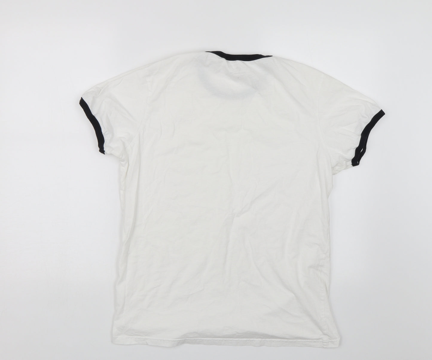 Industralize Womens White   Basic T-Shirt Size L