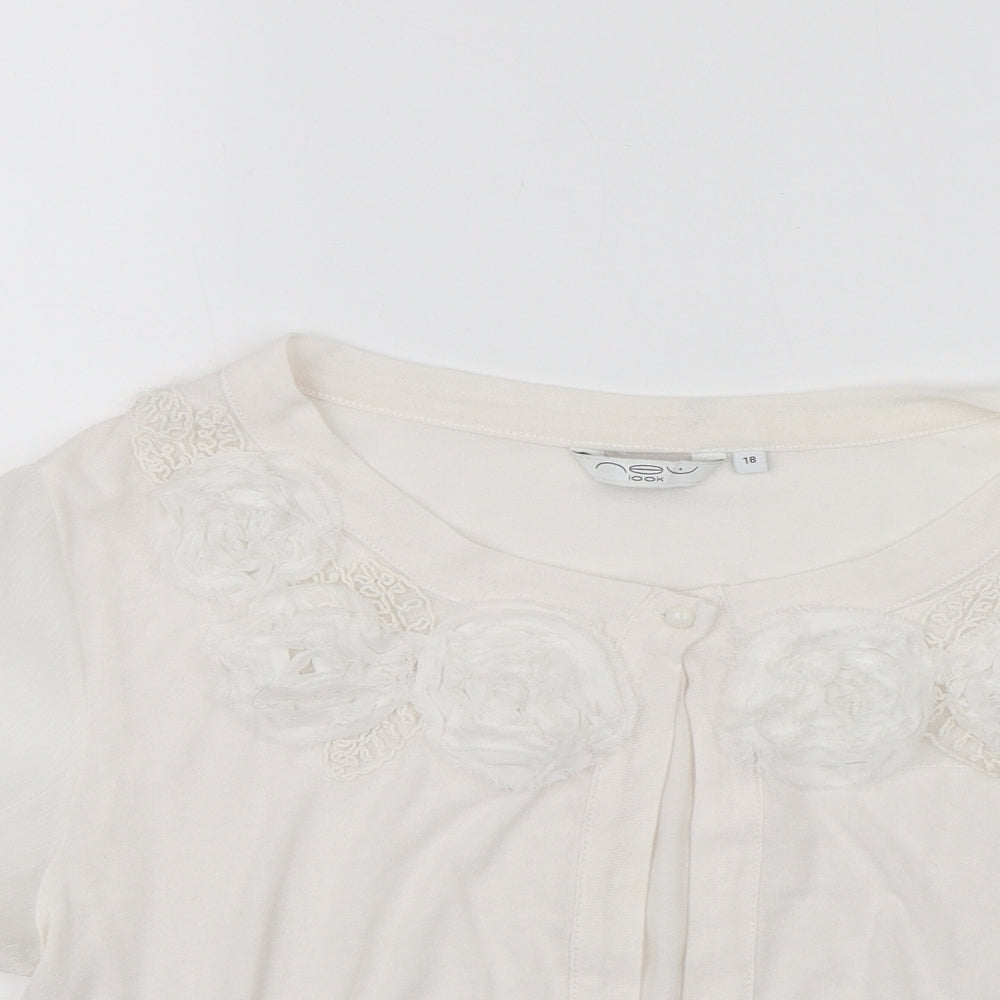 New Look Womens Pink   Shrug Jumper Size 18