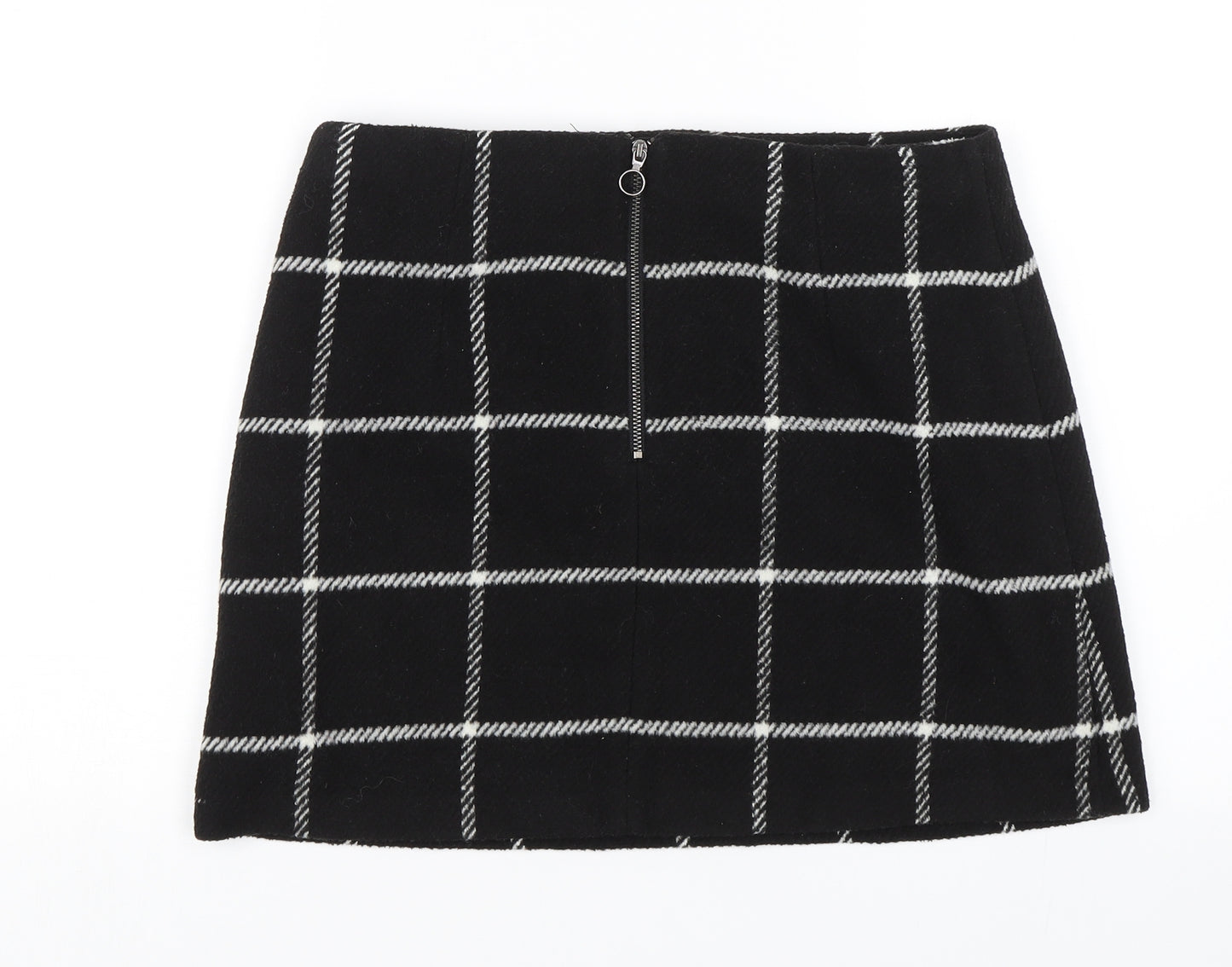 George Womens Black Plaid  Mini Skirt Size 10