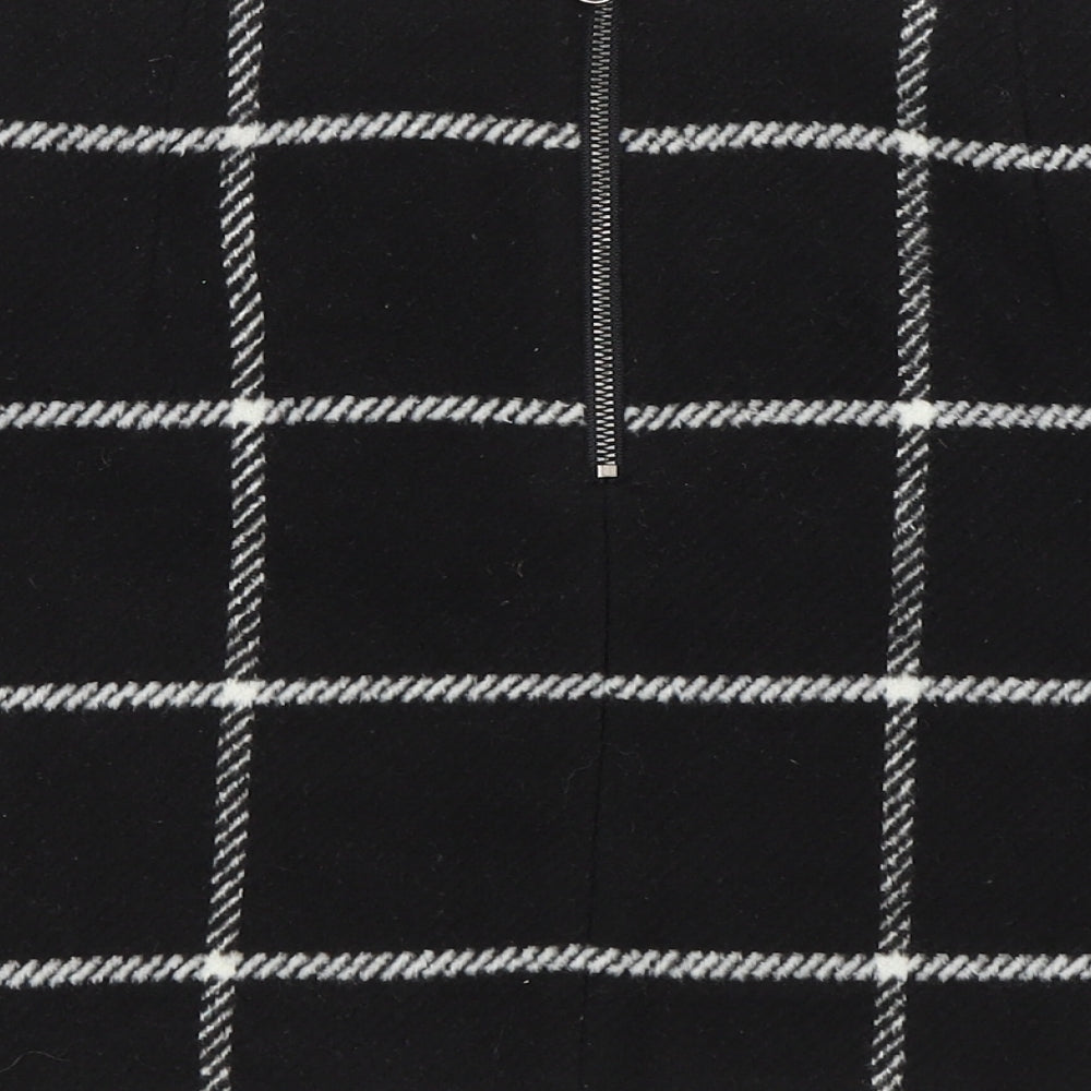 George Womens Black Plaid  Mini Skirt Size 10