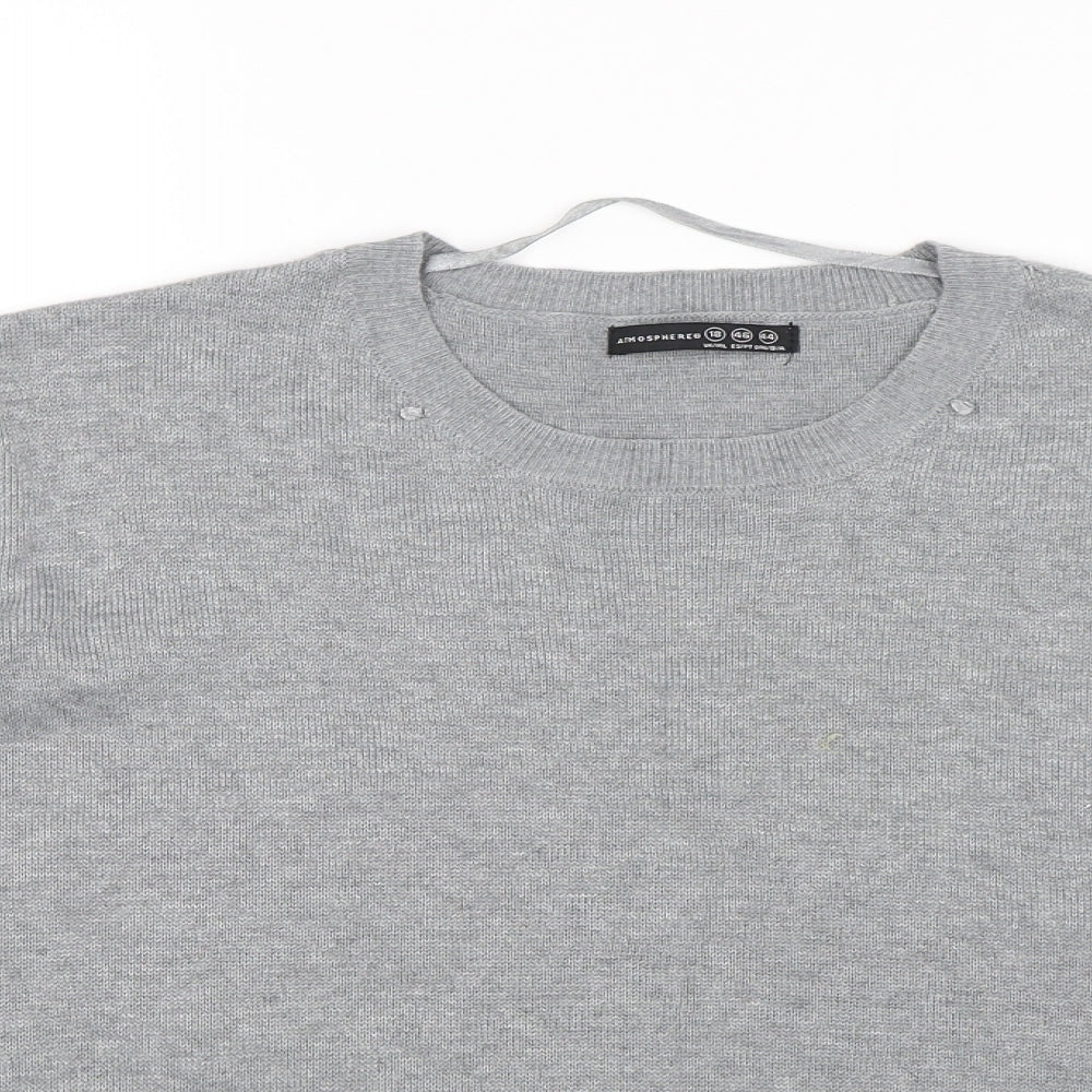 Atmosphere Womens Grey   Pullover Jumper Size 18