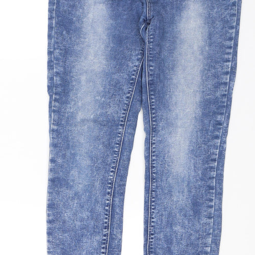 Preworn Womens Blue  Denim Skinny Jeans Size 28 in L28 in