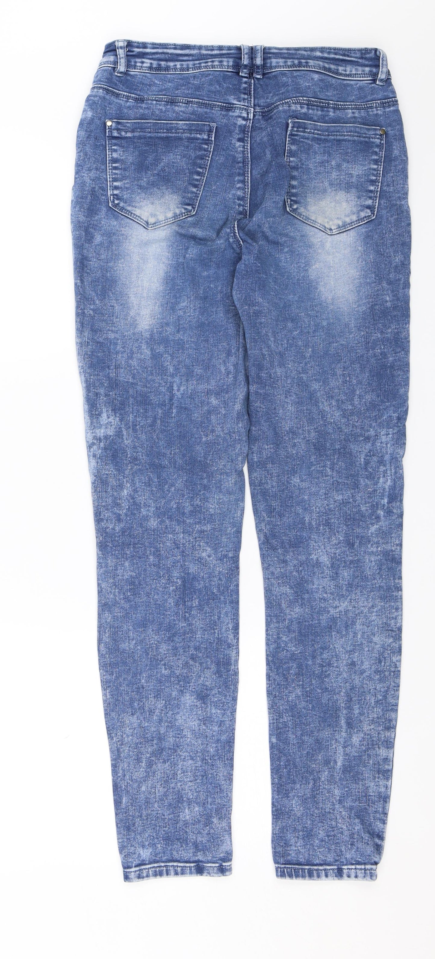 Preworn Womens Blue  Denim Skinny Jeans Size 28 in L28 in