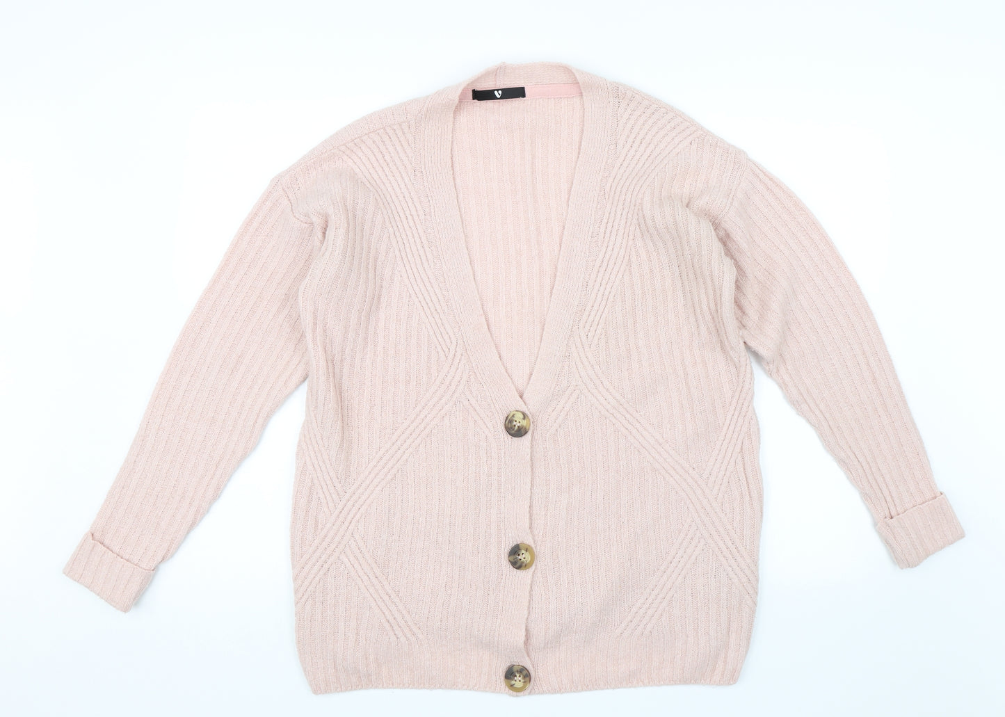 V by Very Womens Pink   Cardigan Jumper Size S