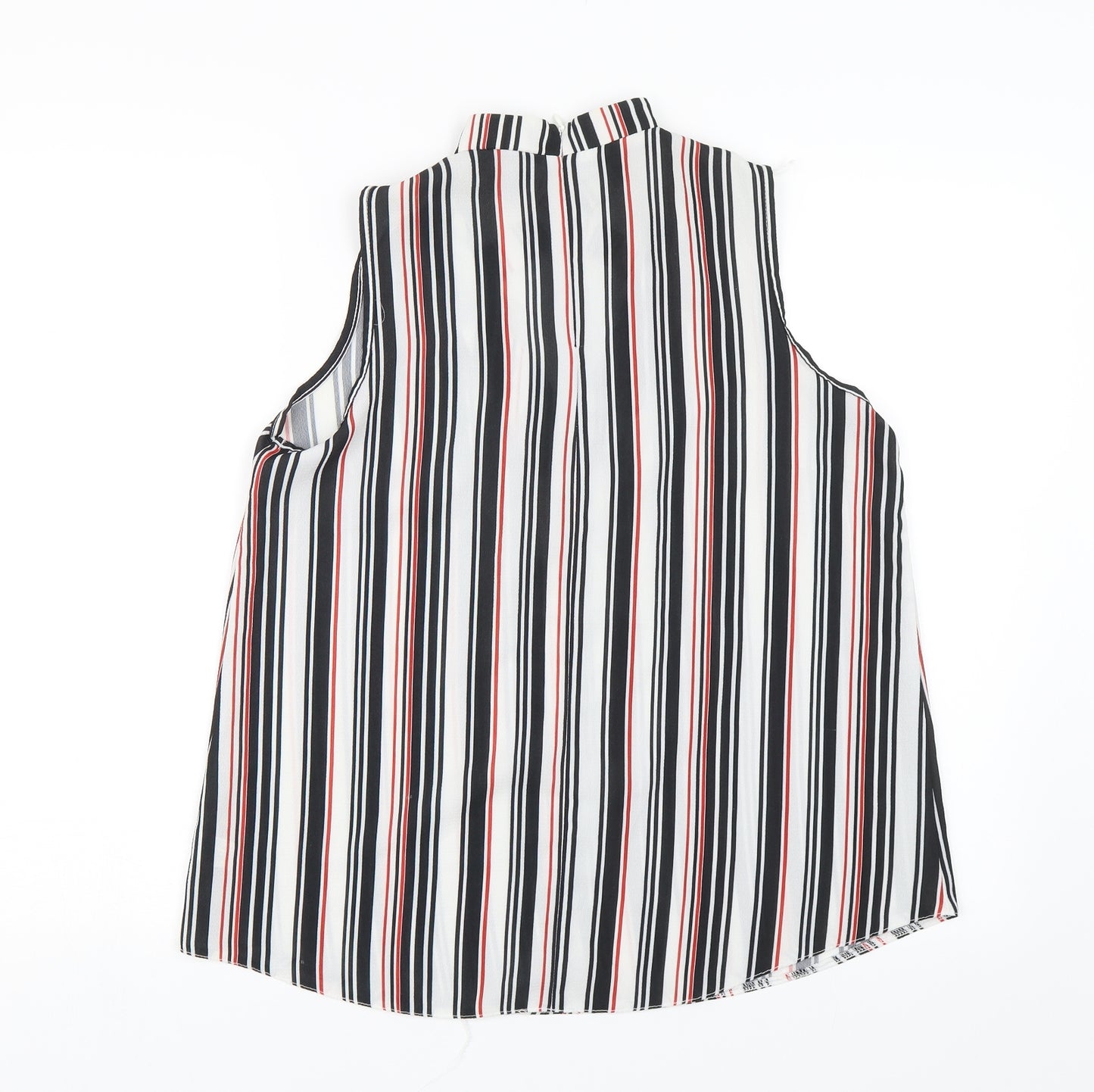 Select Womens Black Striped  Basic Blouse Size 12