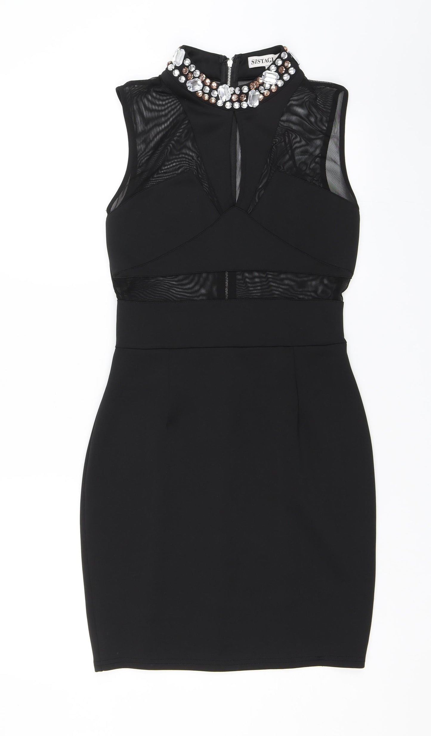 Sistaglam Womens Black   Shift  Size 10