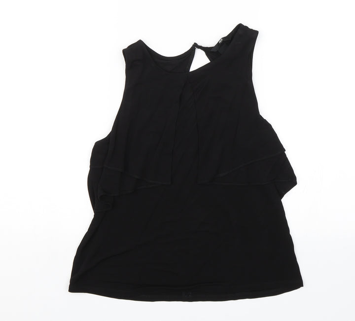 H&M Womens Black   Basic Blouse Size XS