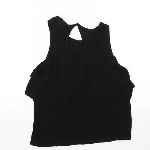 H&M Womens Black   Basic Blouse Size XS