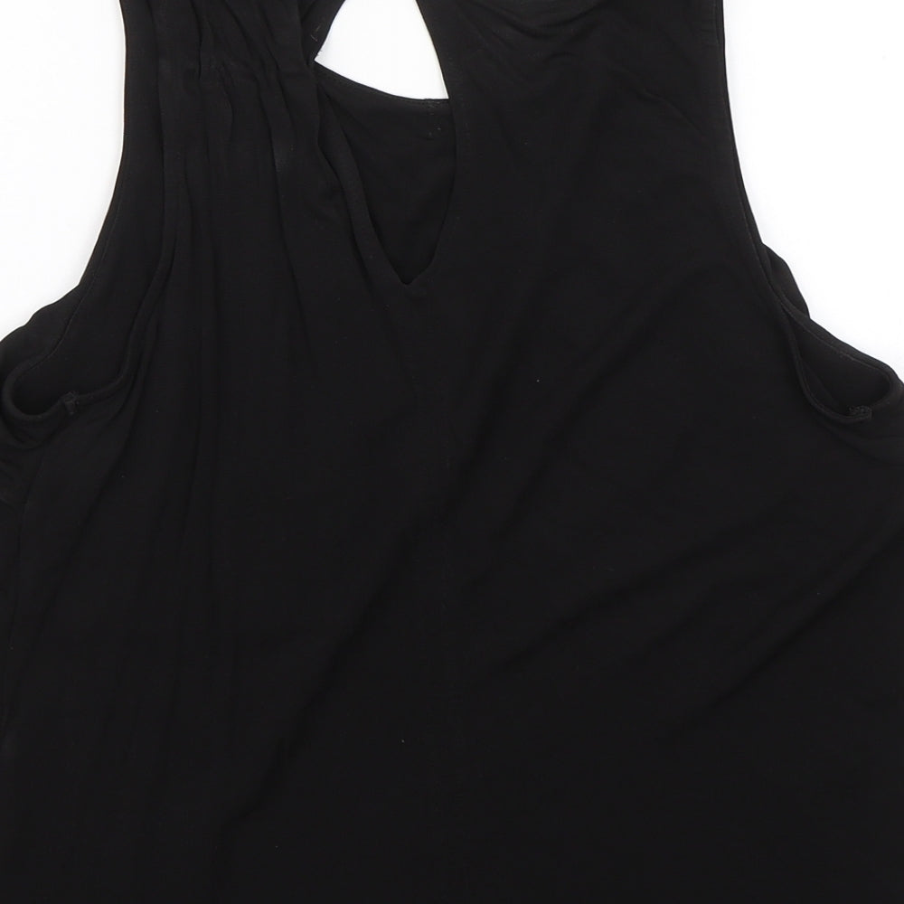 H&M Womens Black   Basic Blouse Size XS