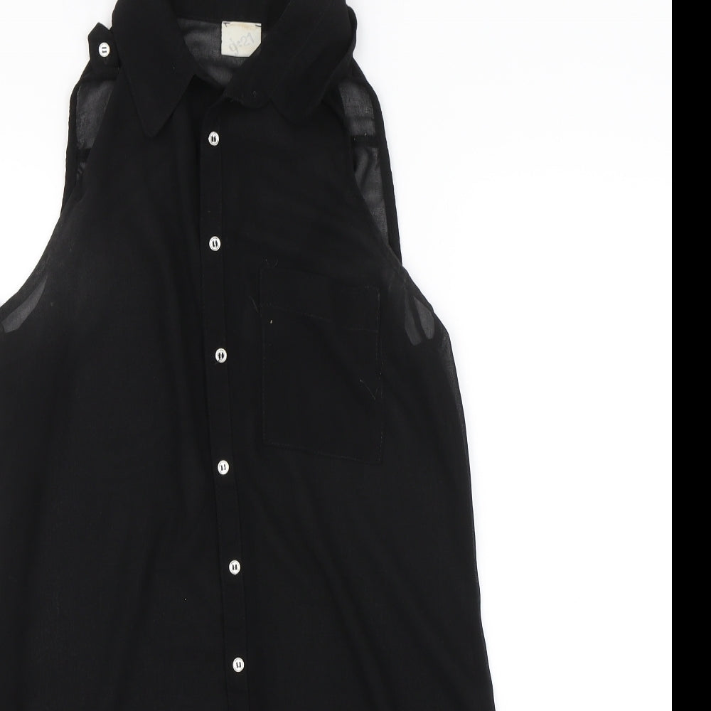 George Womens Black   Basic Blouse Size 12